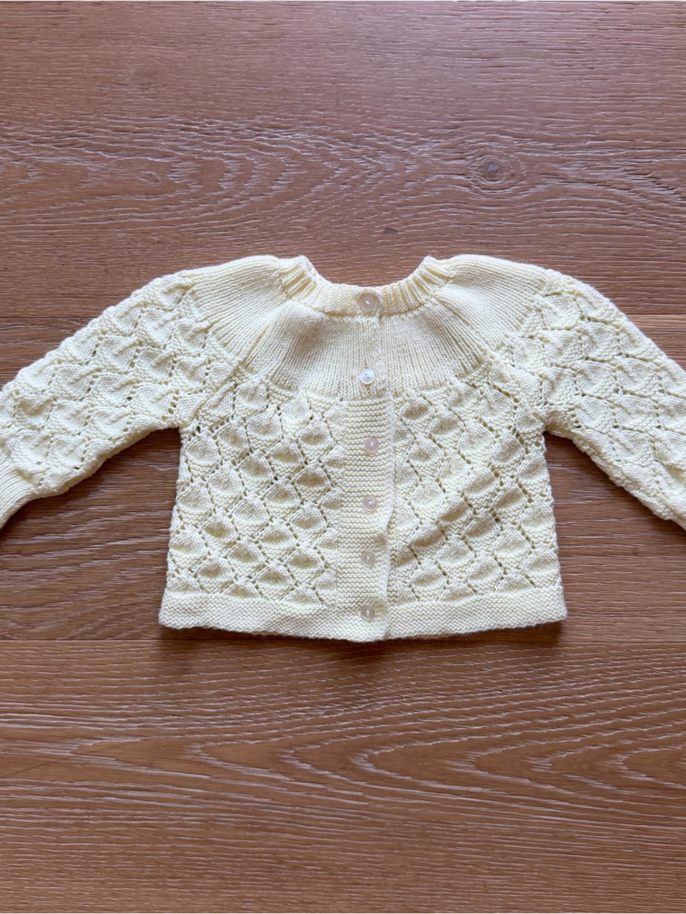 Made in Switzerland - Soft Knit baby yellow cardigan